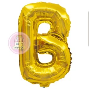 Balon Huruf Emas B