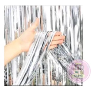 Tirai Ultah warna Silver