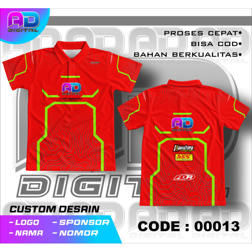 Jersey Futsal Custom Polyester Premium Full Printing Premium – Baju Kaos Lengan Pendek Desain Nama S