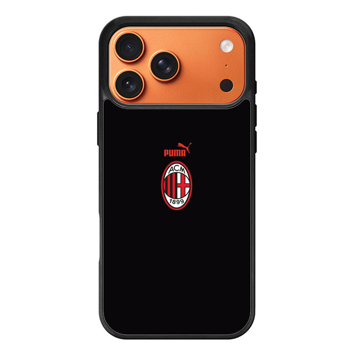 Case Hybrid Softcase Custom Hardcase iPhone 17 16 15 14 13 12 11 XR Pro Max Plus Air Mini  Ac Milan 