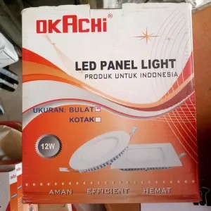 Lampu LED Panel Light Tanam Bulat 12 watt okachi