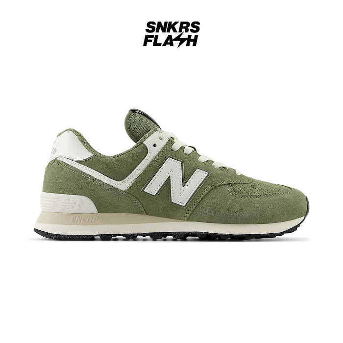 NEW BALANCE 574 DARK OLIVINE SEASALT - U574GCE - Size 44