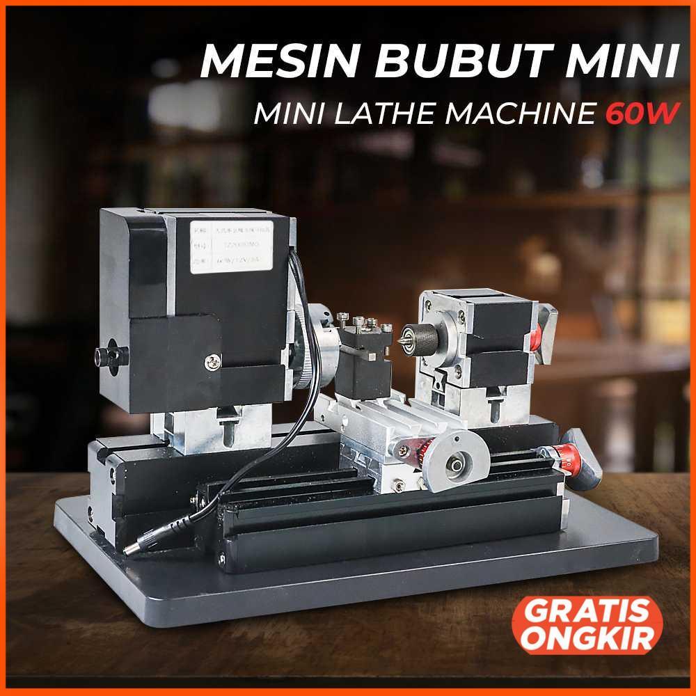 Mesin Bubut Mini kayu besi 60W - TZ20002MG