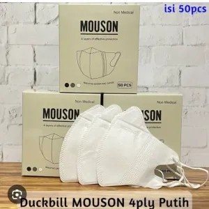 Duckbill mouson 4 ply Putih