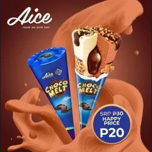 Aice Choco melt cone