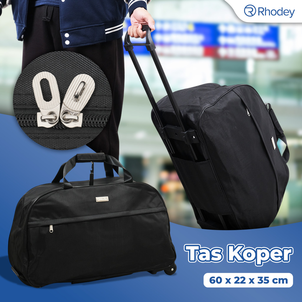 Tas Koper Duffle Travel Bag with Trolley Size L