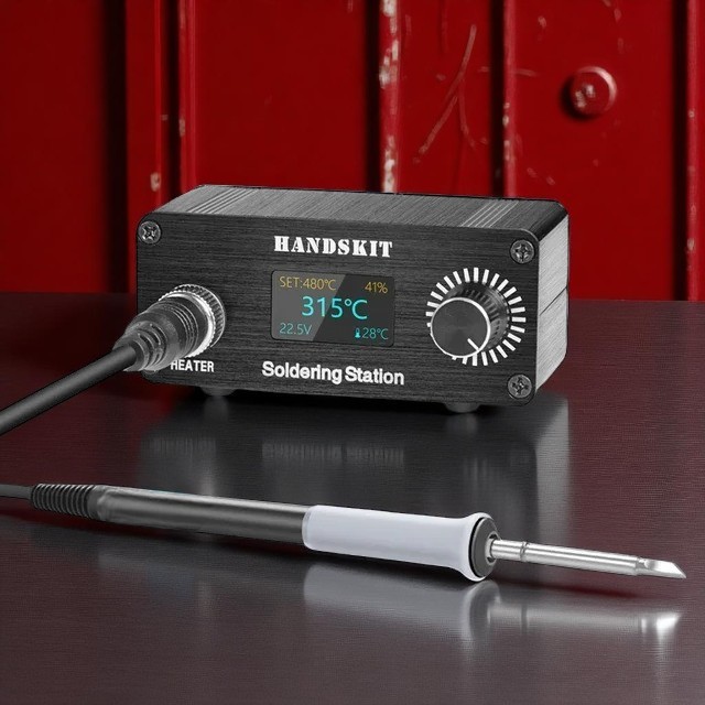 Handskit Solder Station Adjustable Temperature Anti-Static OLED 72W - T12A