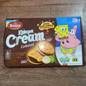 Roma kelapa cream cokelat