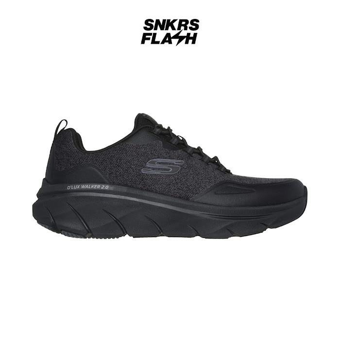 SKECHERS Sport Dlux Walker 2 Triple Black Sepatu Training Pria - 232719WWBBK - Size 41