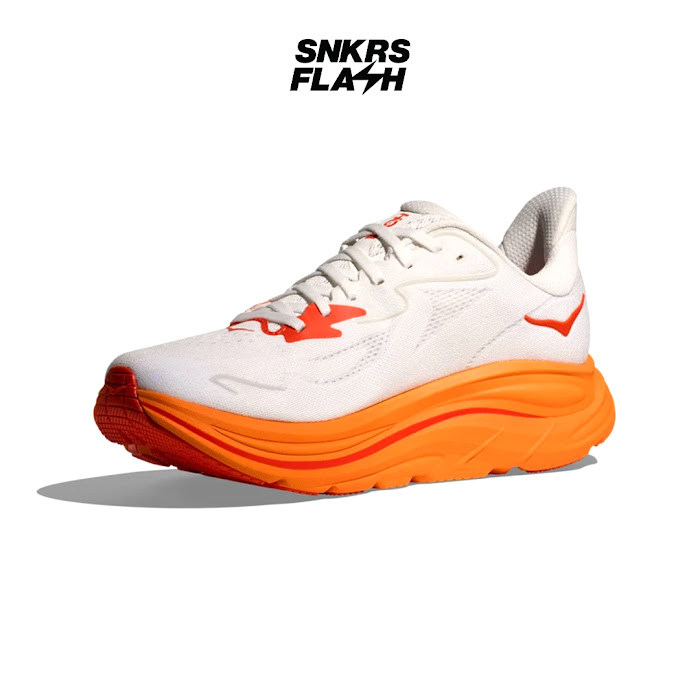 HOKA ONE ONE CLIFTON 10 WHITE ORANGE - 1162030FGZ - Size 40.7