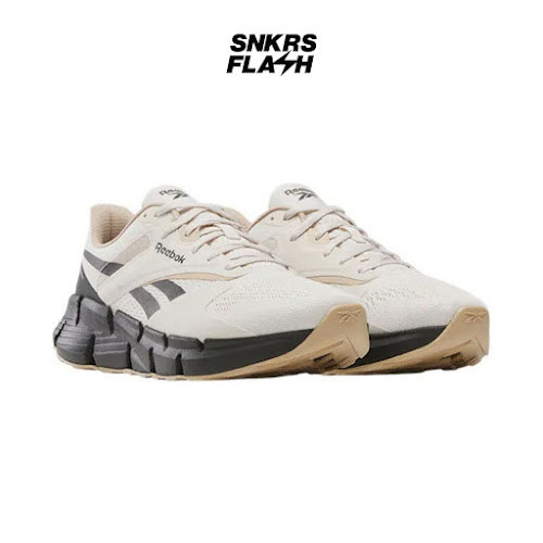 REEBOK ZIG Dynamica 5 Beige Black Sepatu Lari Pria  - 100210038 - Size 41