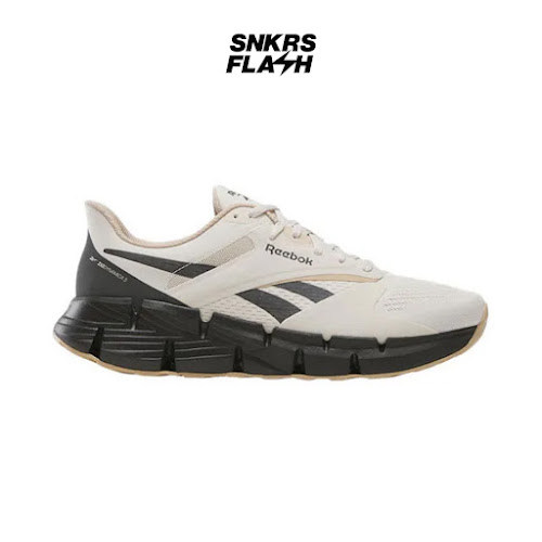 REEBOK ZIG Dynamica 5 Beige Black Sepatu Lari Pria  - 100210038 - Size 41