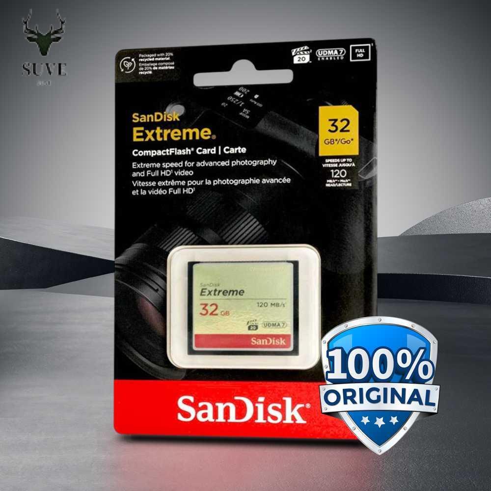 Official Store SanDisk Extreme Compact Flash Card VGP-20 120MB/s - SDCFXSB best seller