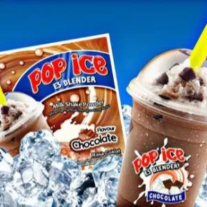 minuman pop es rasa cokelat