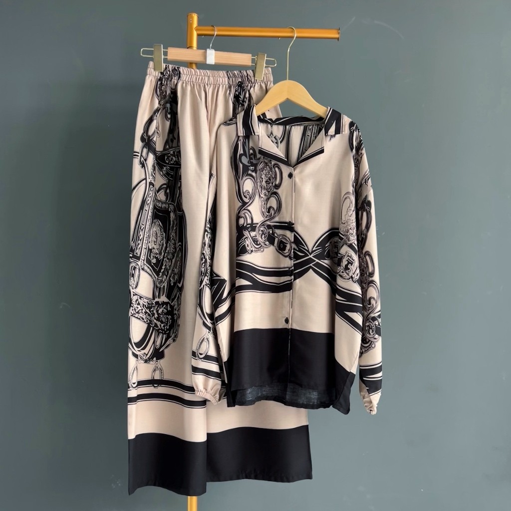 Termurah Bju Setelan Wanita Polos Kekinian Bsju Clna Prempuan Bju 1 Setel Cewek Stelan Baju Cel Set 