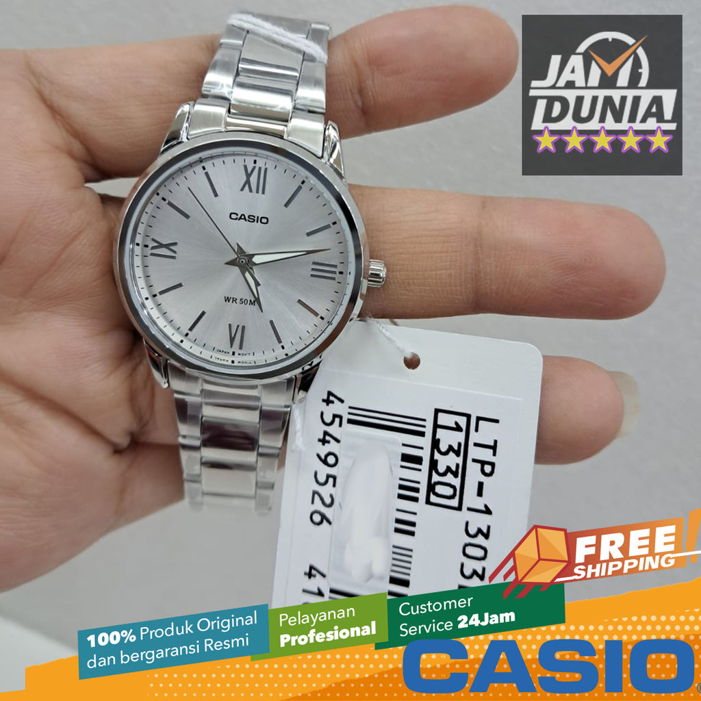 JAM TANGAN WANITA ANALOG CASIO ORIGINAL CASIO LTP-1303DD-7AVDF CASIO LTP 1303DD 7A CASIO LTP-1303DD-
