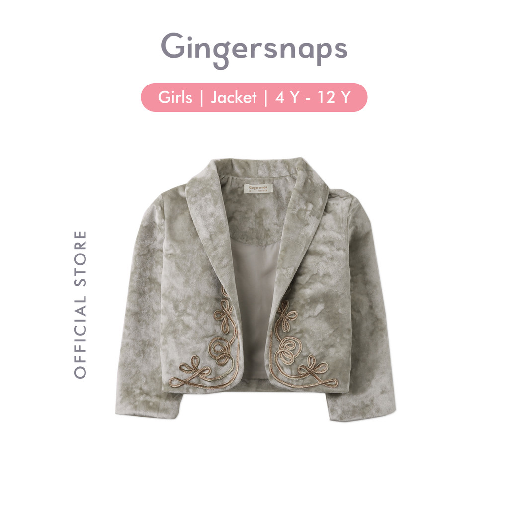 Gingersnaps Enchanting Cottage Jacket Gray - Jaket Anak Perempuan (Abu-abu)