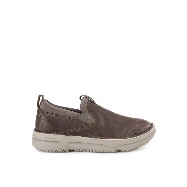 Hush Puppies Sepatu Pria Baylor Slip On Charcoal Leather