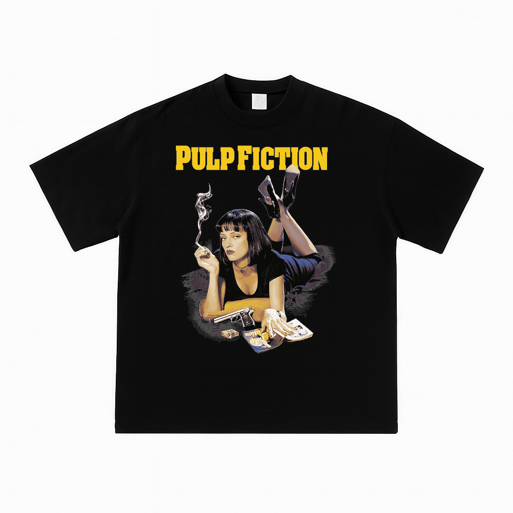 Tshirt Pulp Fiction Kaos Katun Combed