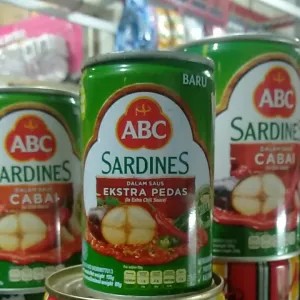 Sarden "ABC" extra pedas 155gr / Sarden 155g