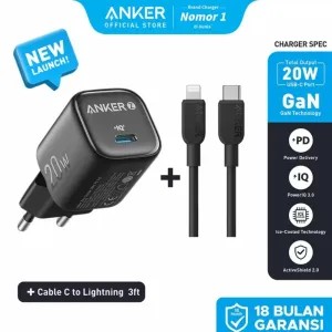 ANKER Zolo Charger 20W USB Type C to Lightning
