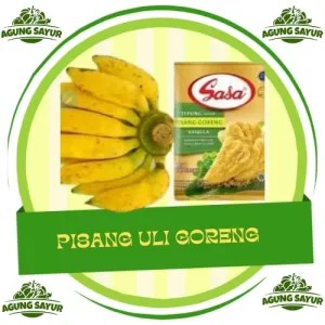 Pisang Uli Goreng (1susir pisang Uli, tepung pisang Sasa)