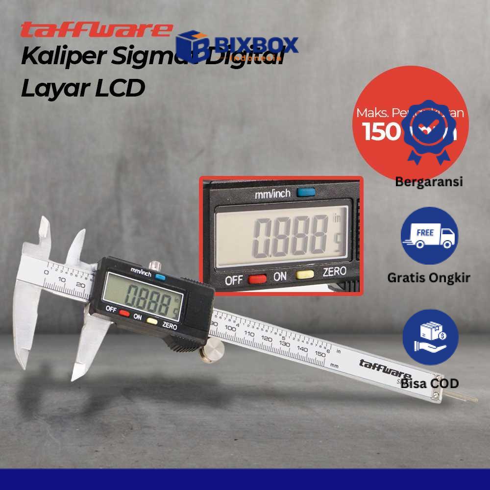Taffware Kaliper Sigmat Penggaris Jangka Sorong Digital LCD 150mm - SH20