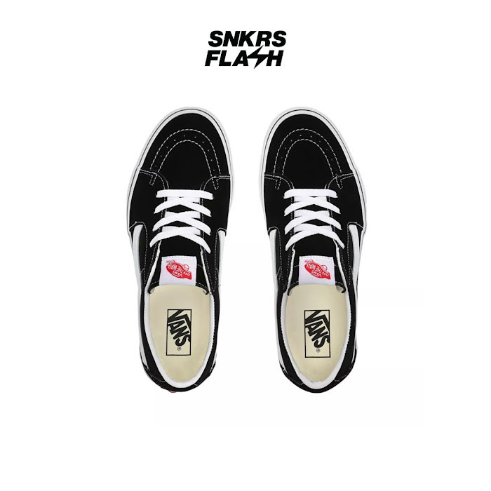 VANS Sk8 Low Black White Sepatu Sneakers Unisex - VN0A4UUK6BT - Size 39