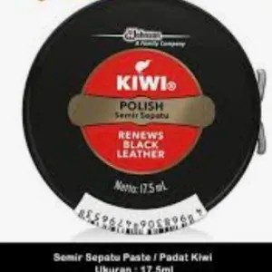 semir sepatu hitam kiwi