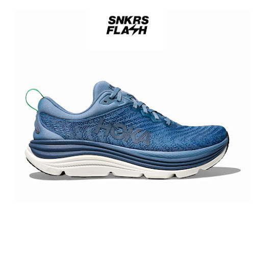 HOKA ONE One Gaviota 5 Downpour Thunder Cloud Sepatu Lari Pria  - 1127929DHN - Size 41.3
