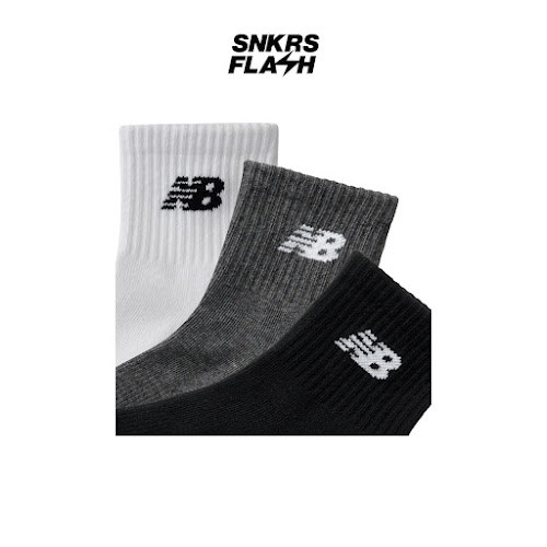 NEW BALANCE Sock Nb Everyday Ankle 3 Pack White Kaos Kaki Unisex  - LAS33933WM