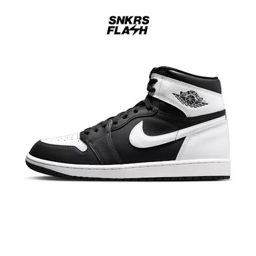 NIKE Air Jordan 1 Retro High Og Black White Sepatu Sneakers Pria - DZ5485010 - Size 45