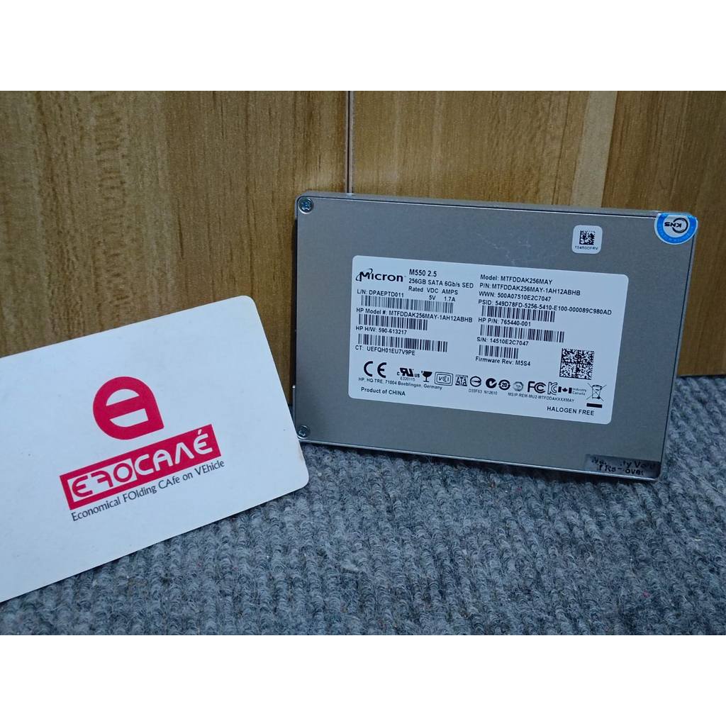 SSD SATA Micron M550 256GB with MLC NAND