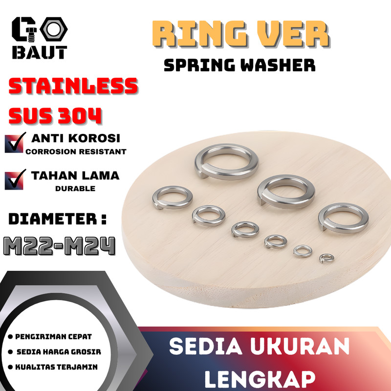 SUS 304 Ring Per / Ring Veer Stainless M22-M24