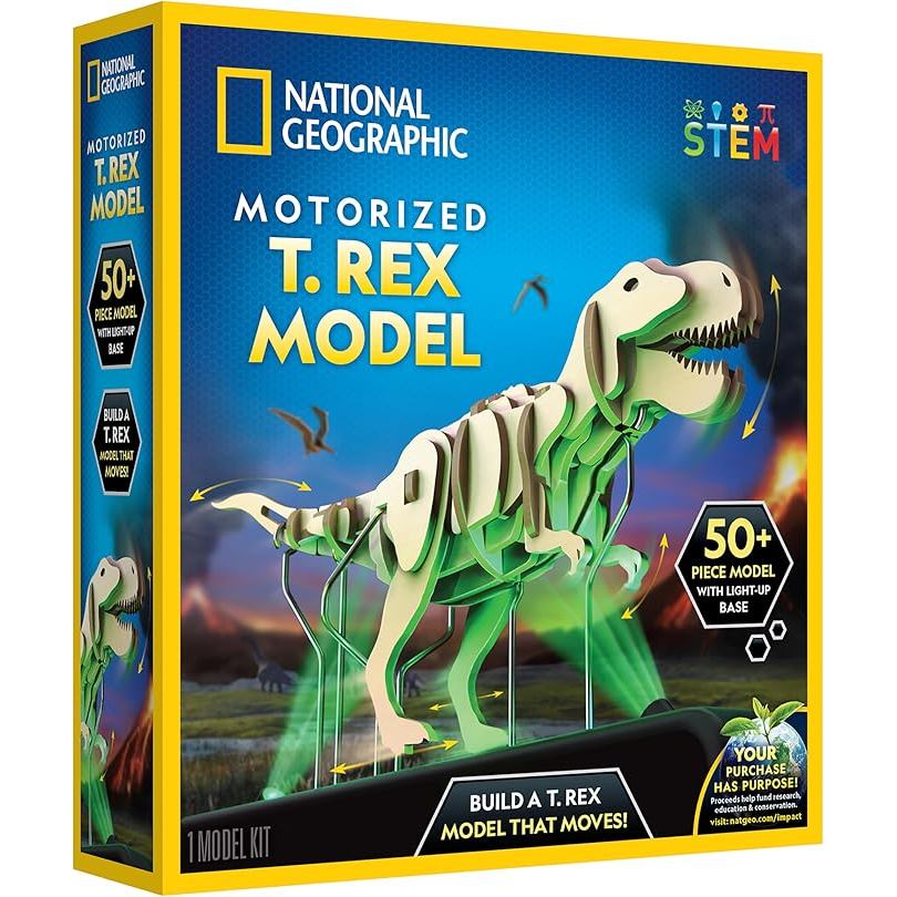 National Geographic Motorized Dinosaur 3D Puzzle