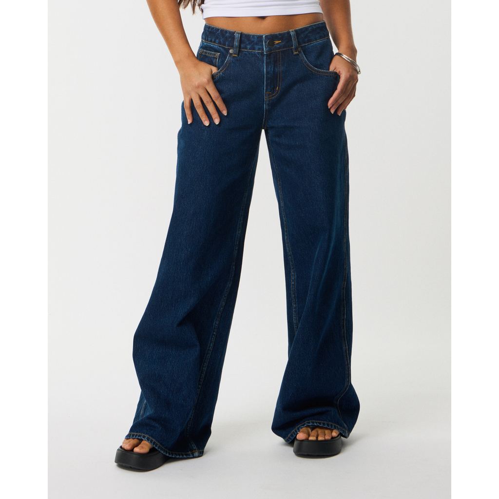 Rip Curl Women Archive Baggy Low Rise Jeans - True Indigo