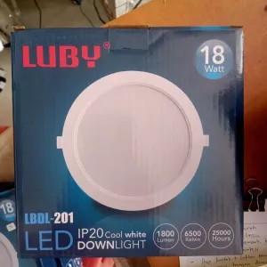 Lampu LED Downlight Tanam 18 watt Luby