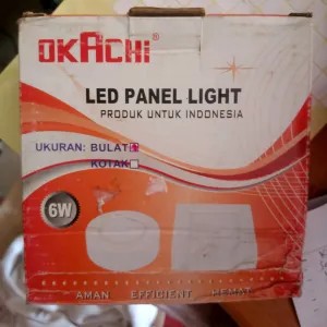 Lampu LED Panel Light Tempel Bulat 6 watt okachi