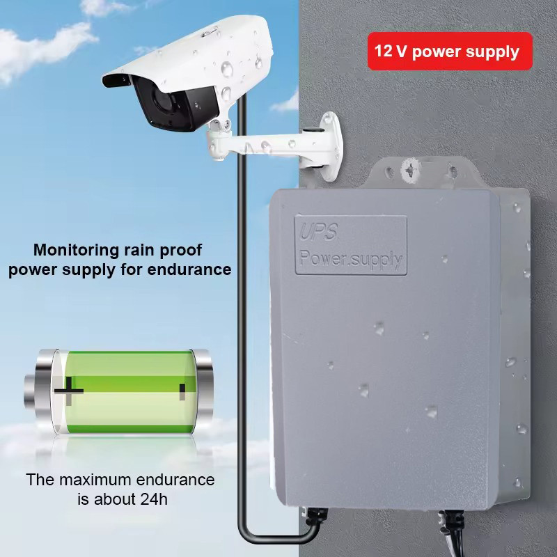 COD - Shoocam Mini Ups Power Supply Backup 3600mah For Cctv Router Alarm S360 Gray