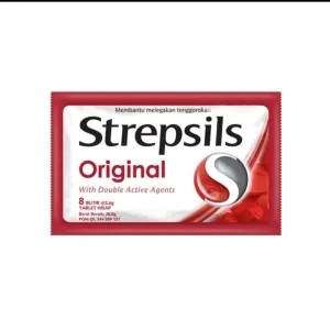 Permen Strepsils Original Sachet Isi 6
