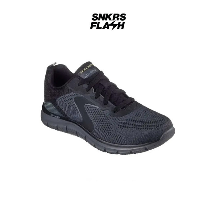 SKECHERS SPORT TRACK BLACK GREY - 232965BKCC - Size 42