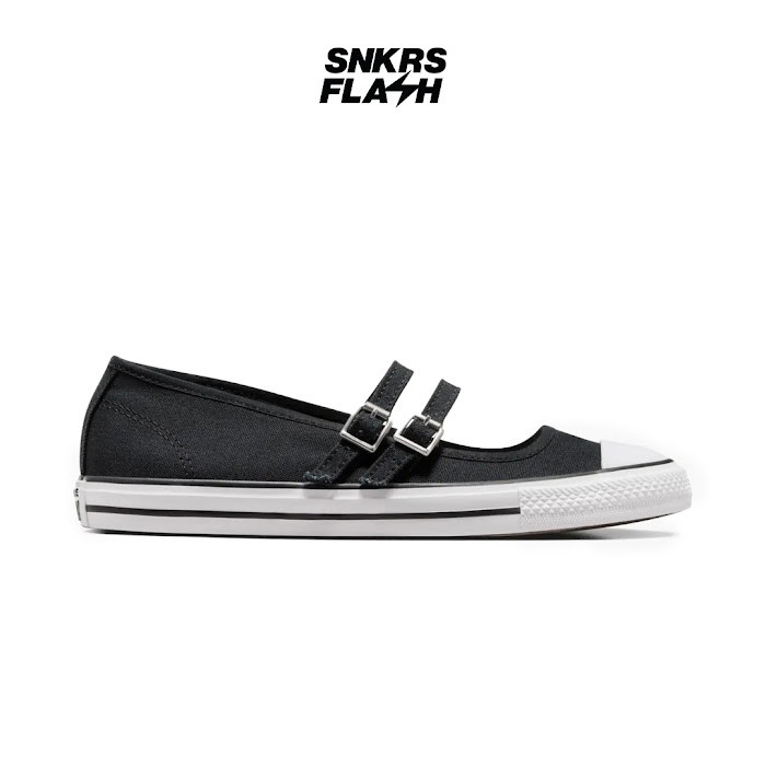 CONVERSE CT AS MARY JANE SLIP ON BLACK WHITE - A11551C - Size 39