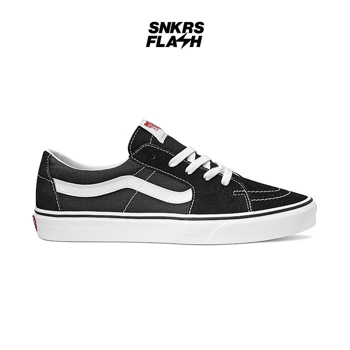 VANS Sk8 Low Black White Sepatu Sneakers Unisex - VN0A4UUK6BT - Size 42.5