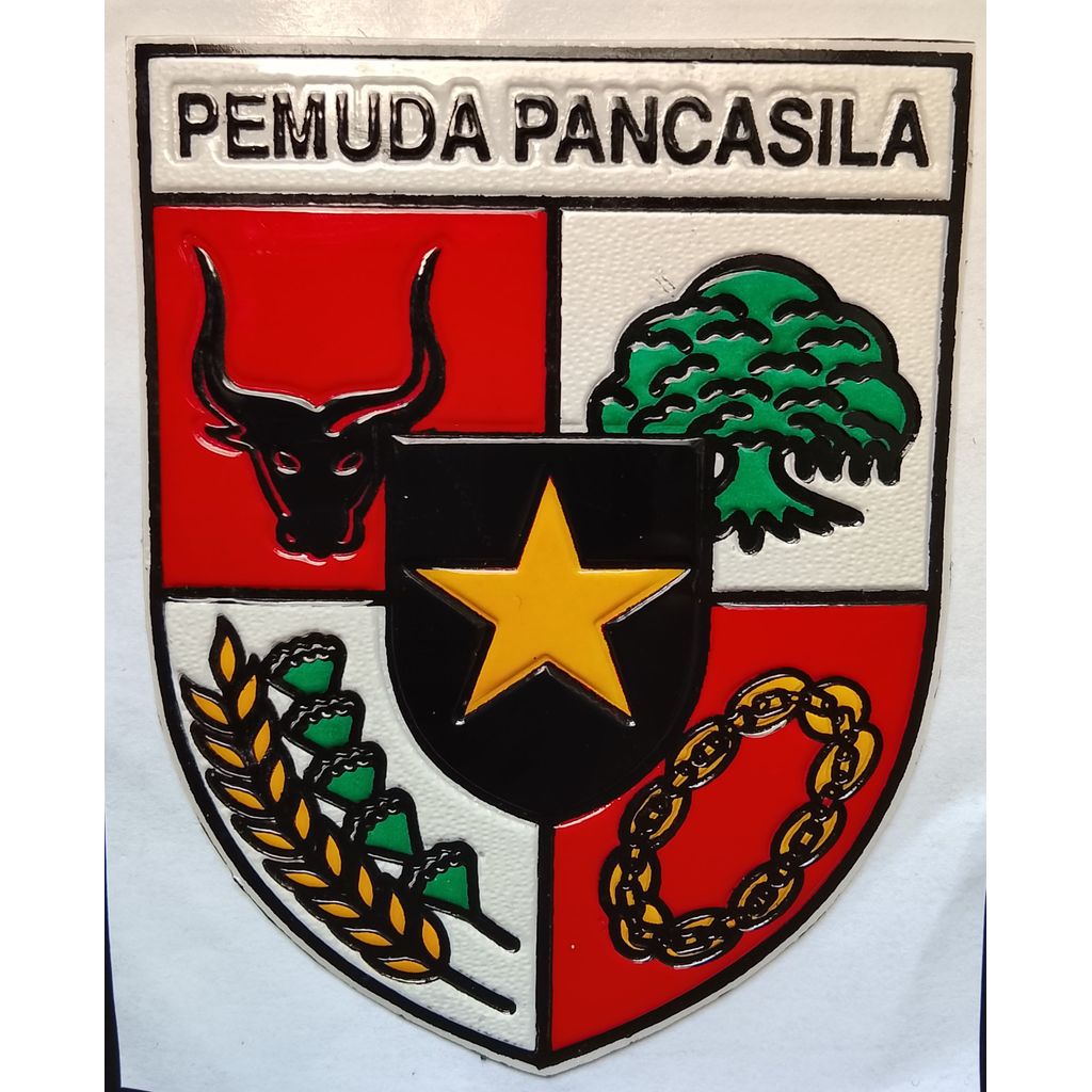 Sticker Embos LOGO PEMUDA PANCASILA, Sticker LOGO PEMUDA PANCASILA Embos