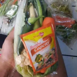 Paket sayur capcai + bumbu capcai mama suka / sajiku capcai
