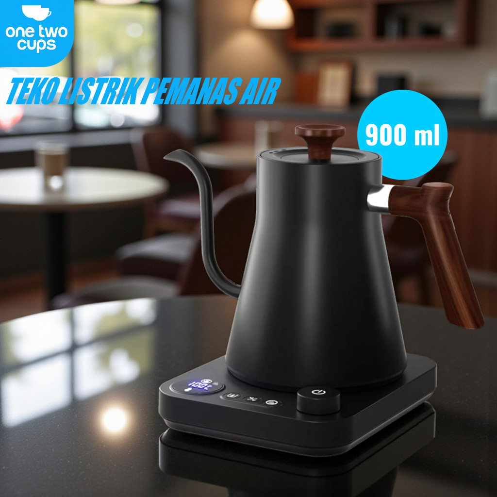 Teko Listrik Kopi Leher Angsa Pour Over 1200W 900ml - KT90 Pro