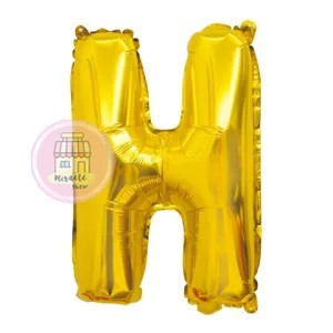 Balon Huruf Emas H
