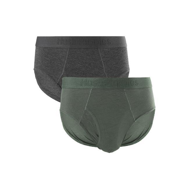 Hush Puppies Celana Dalam Pria Bram Brief Dark Gray / Olive