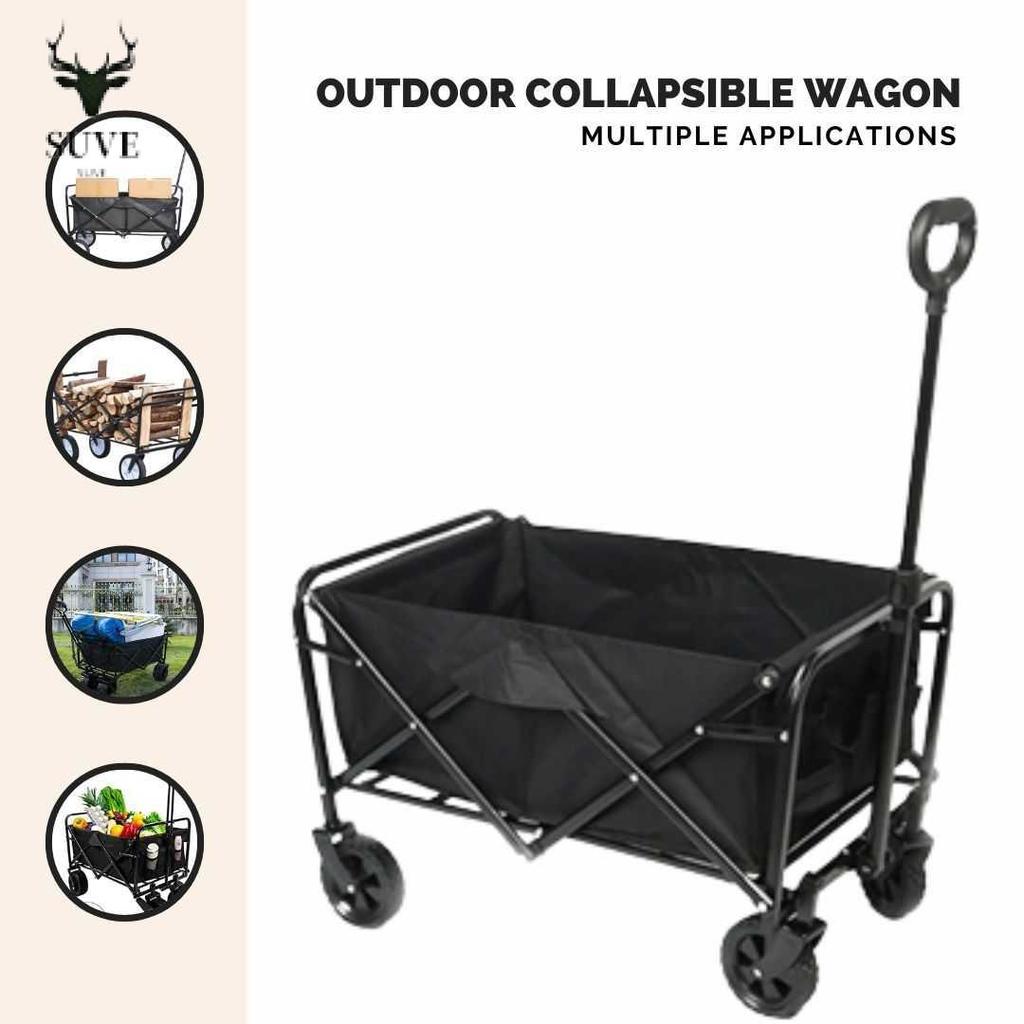 Official Store Prod Troli Barang Lipat Camp Collapsible Wagon Oxford Large Size 108L