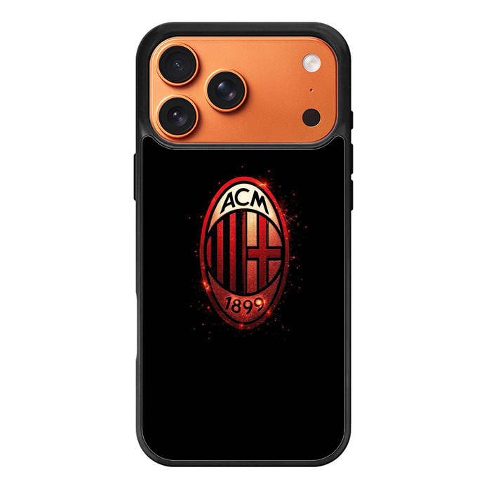 Case Hybrid Softcase Custom Hardcase iPhone 17 16 15 14 13 12 11 XR Pro Max Plus Air Mini  Ac Milan 